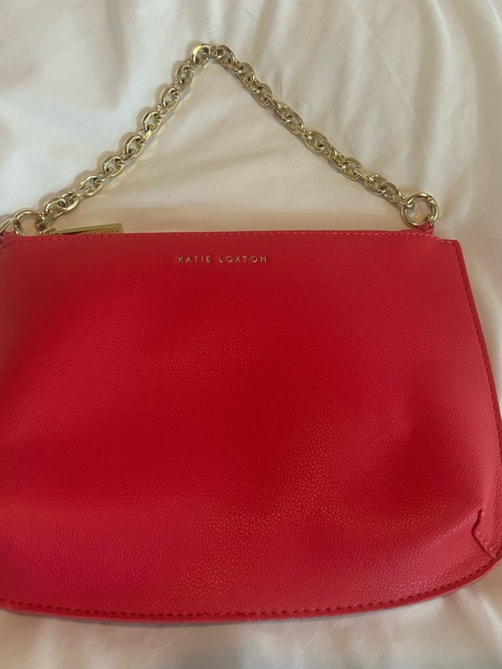 Katie Loxton Mini Chain-Handle Bag in Red